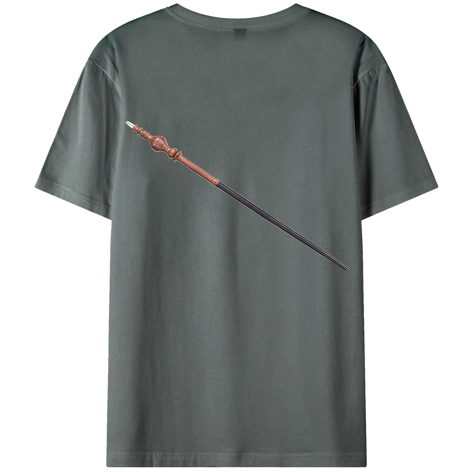 （画像用） Harry Potter ハリー・ポッターシリーズ 綿100％ メンズ半袖Tシャツ（バックプリント） 通気性